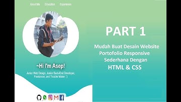 Easily Create Simple Responsive Portfolio Website Design With Homemade HTML & CSS  - PART 1