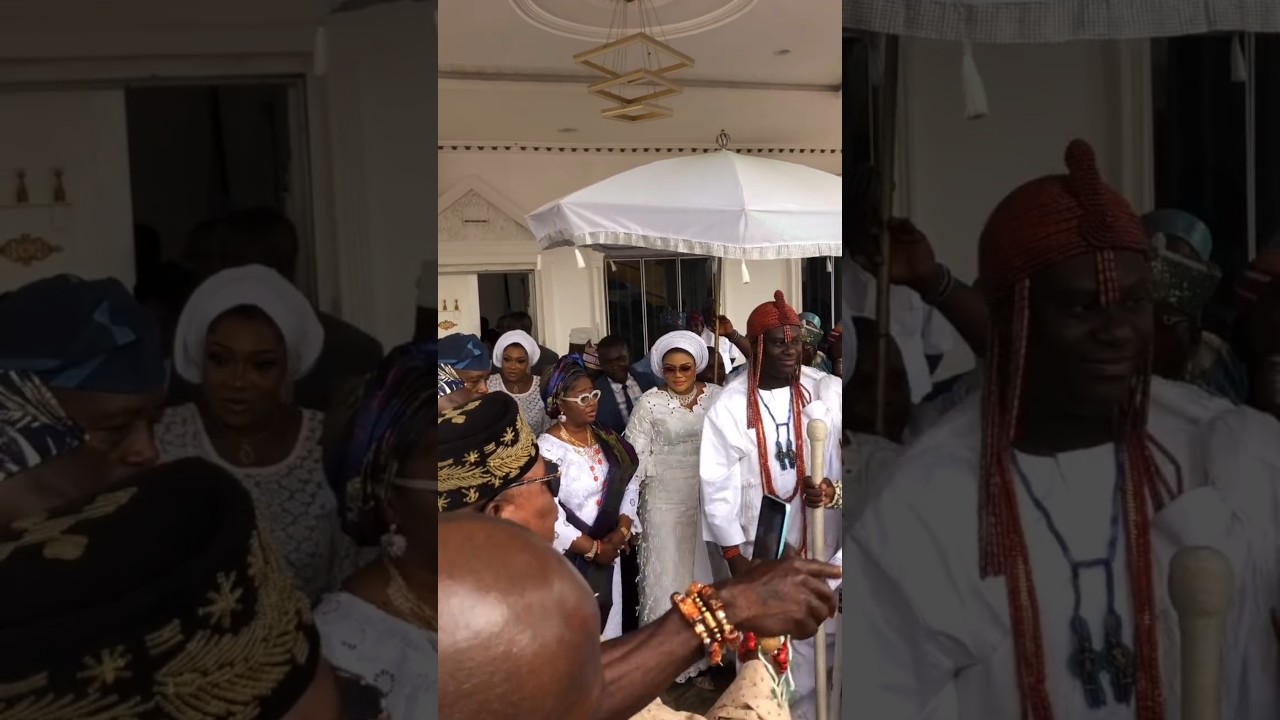 OONI OF IFE & OLORI MARIAM OGUNWUSI AT MOPAMURO FOR 1 YR ANNIVERSARY OF ELULU OF MOPA
