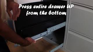 How To Remove A Bisley Filing Cabinet Drawer