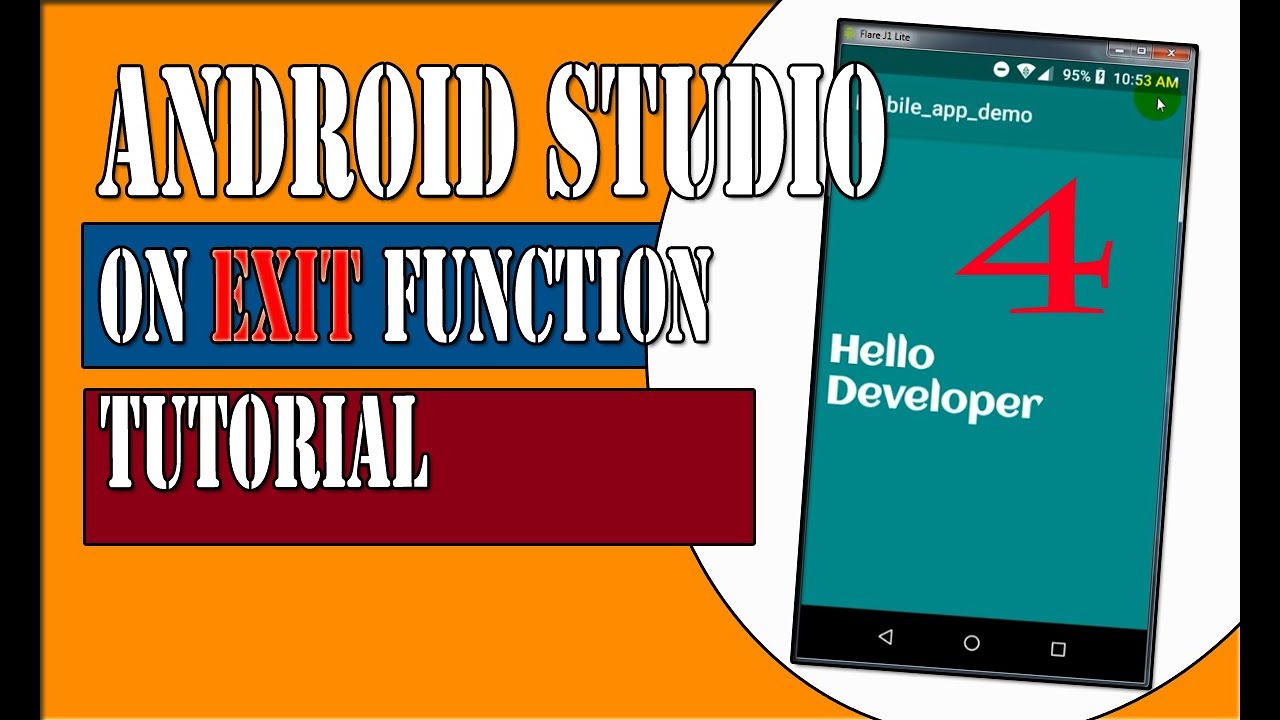 how to exit presentation mode in android studio