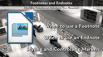 Footnotes and Endnotes in LibreOffice