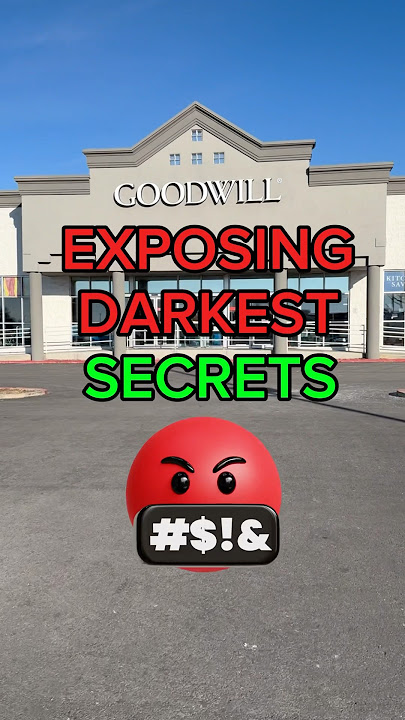 Goodwill thrift stores darkest secrets revealed! #thrifting #goodwill
