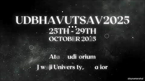 Udbhav Utsav 2025 | International Dance & Music Festival Promo