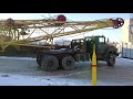 КрАЗ-260 перевозка крана  KrAZ-260 transportation of a tower crane YaMZ-238 Turbo amazing sound