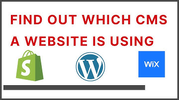How To Find Out Which CMS a Website Is Using