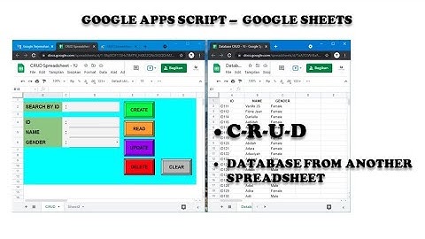 CRUD - Apps Script - Spreadsheet (PREVIEW)