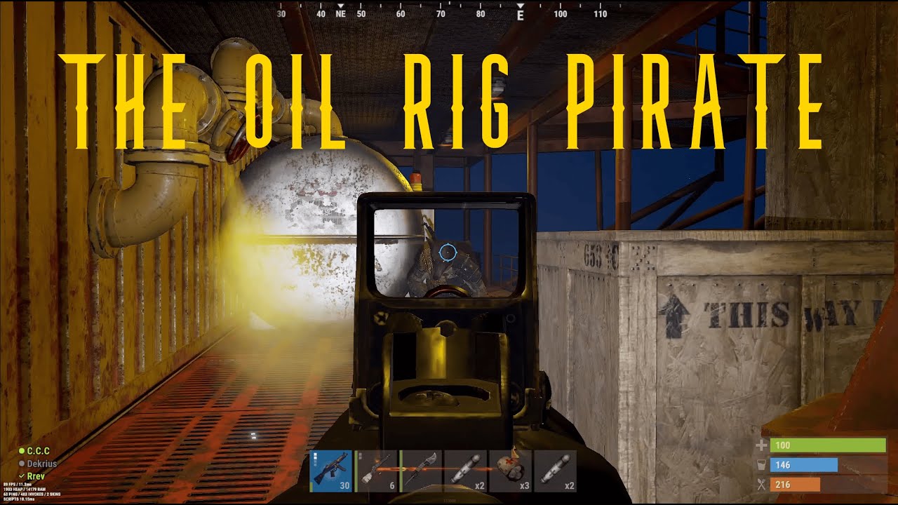 RUST | THE OIL RIG PIRATE #rust #gaming #funnyvideos #rustgame # ...