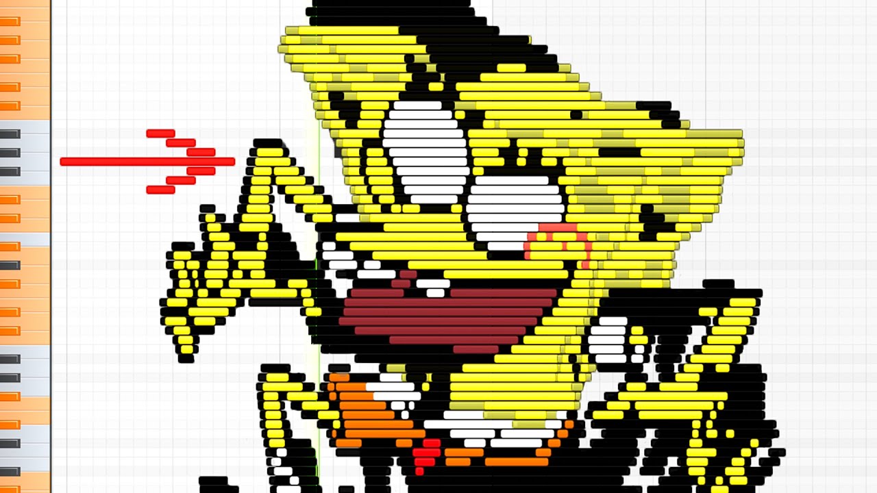 Pibby Spongebob on the piano (Come Learn With Pibby x FNF Mod) - YouTube