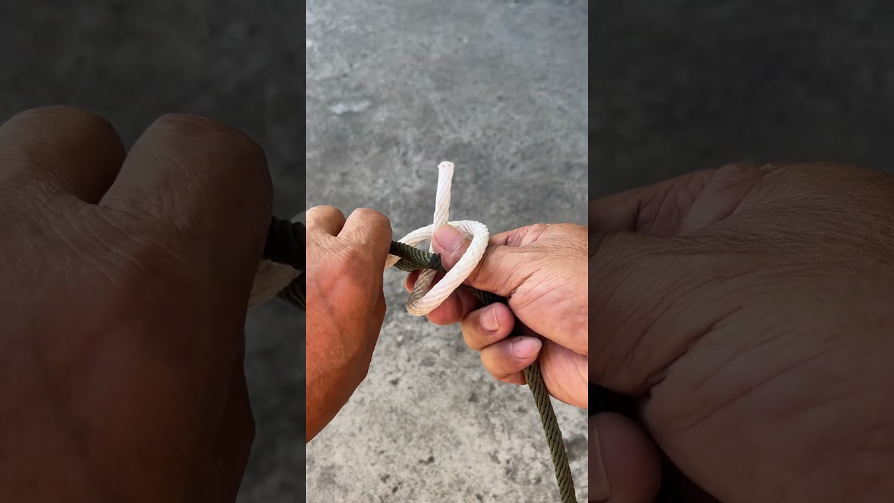 Simple and quick two-rope knot