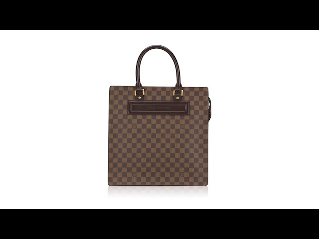 Louis Vuitton Damier Ebene Canvas Venice Sac Plat GM Bag Louis