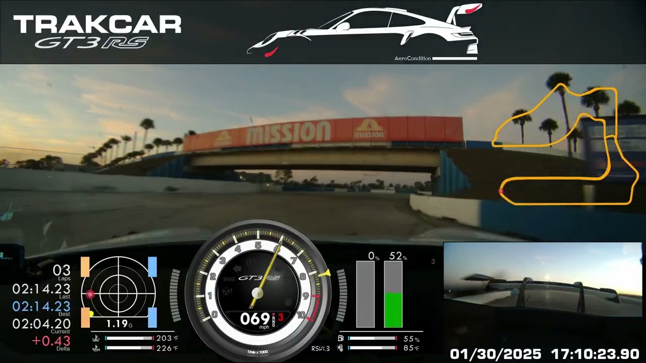 TRAKCAR '24RS Sebring 48hours beautiful sunset drive, day 5! on the MPSC2 N0