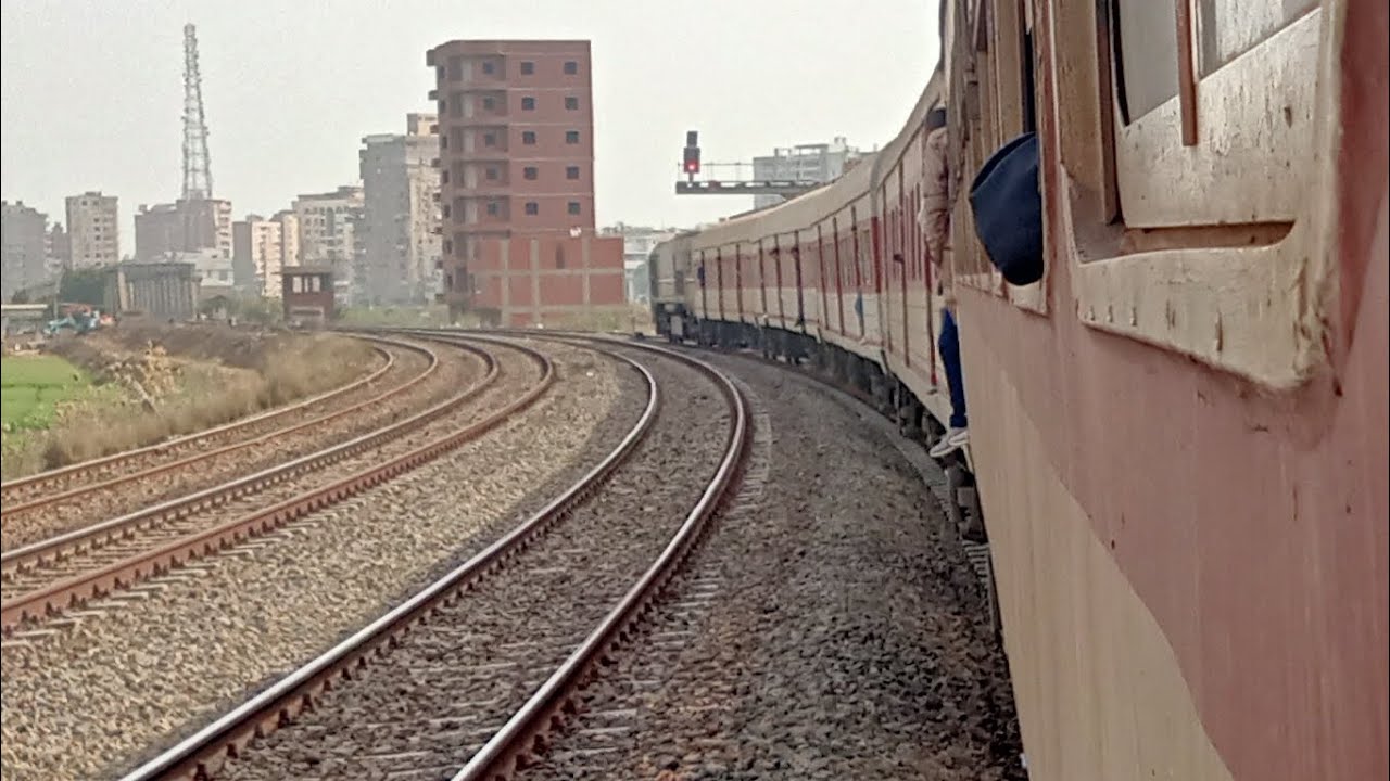 من المحله الكبري الي المنصوره بقطار 807 و مرور بعض المحطات بالجنيرال ❤️🚀🚀