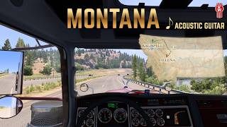American Truck Simulator | Montana | Kenworth W900 [Acoustic Guitar ] - ASMR #1/7 screenshot 3
