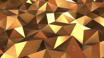 Abstract Low poly loop background Full HD. 3d