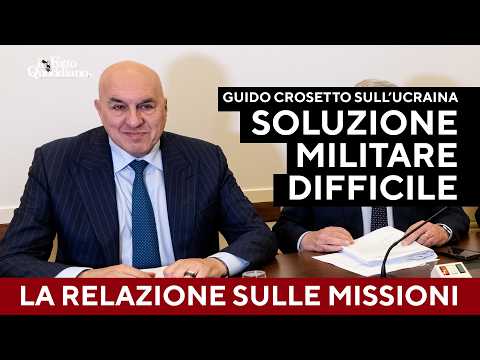La relazione di Crosetto: "In Ucraina soluzione militare difficile"