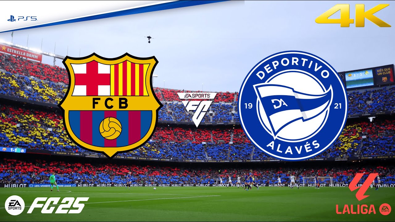 Barcelona vs Alavés | La Liga | EA FC 25 | PS5™ 4K HD - YouTube