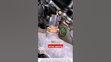 Engine coolant temperature sensor opening 🛠️😱 #carseatquicky #carmechanic #caraccessories #shorts
