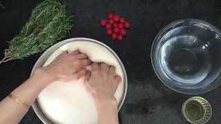 Ekşi mayalı Focaccia /İtalyan ekmeği/ Sourdough Focaccia