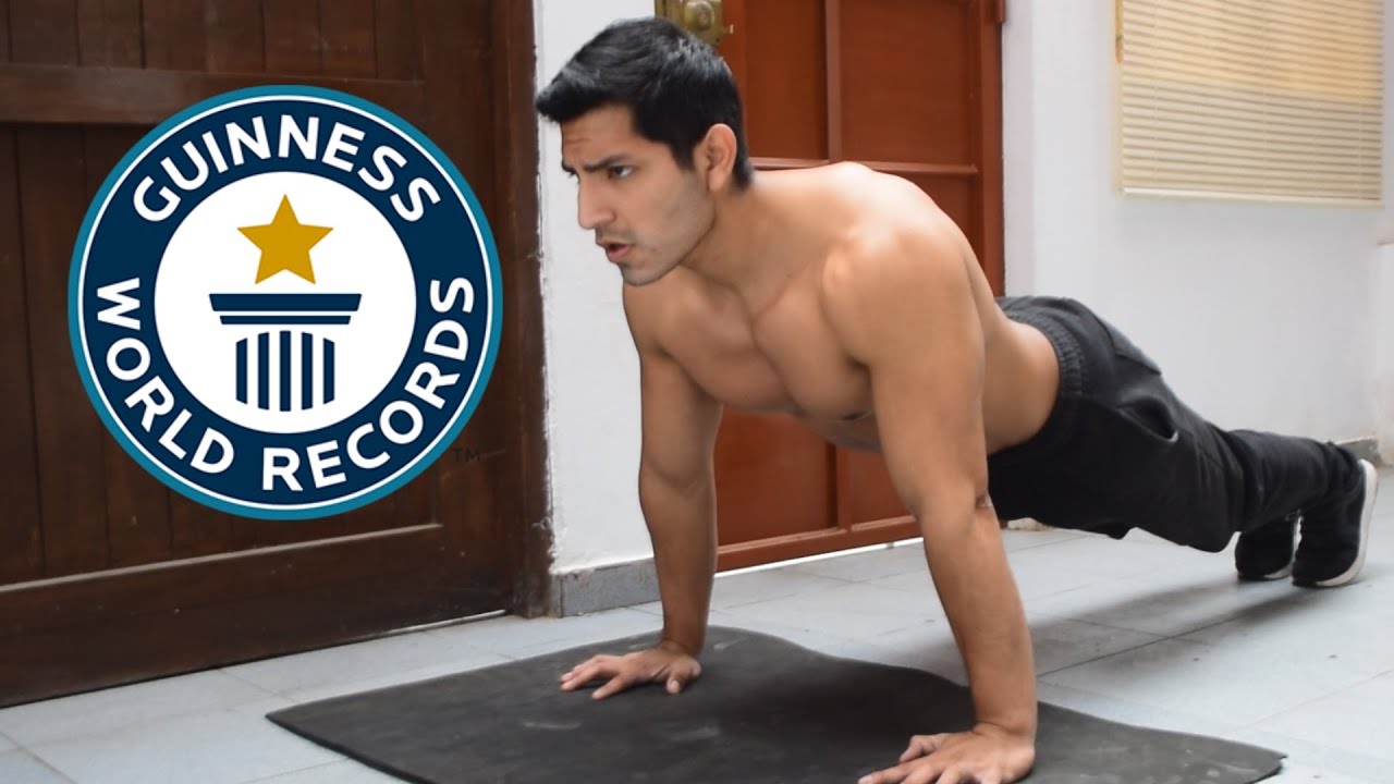 ¿Cuál es el récord de más flexiones