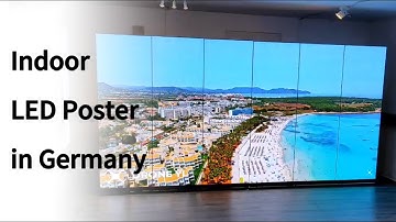 NSE Super Slim Indoor Digital LED Poster Screen in Germany #nseled #nseledcloud #nseledeurope