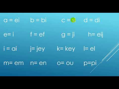 Belajar Alphabet ABC sampai z Bahasa Inggris#inggris Indonesia - YouTube