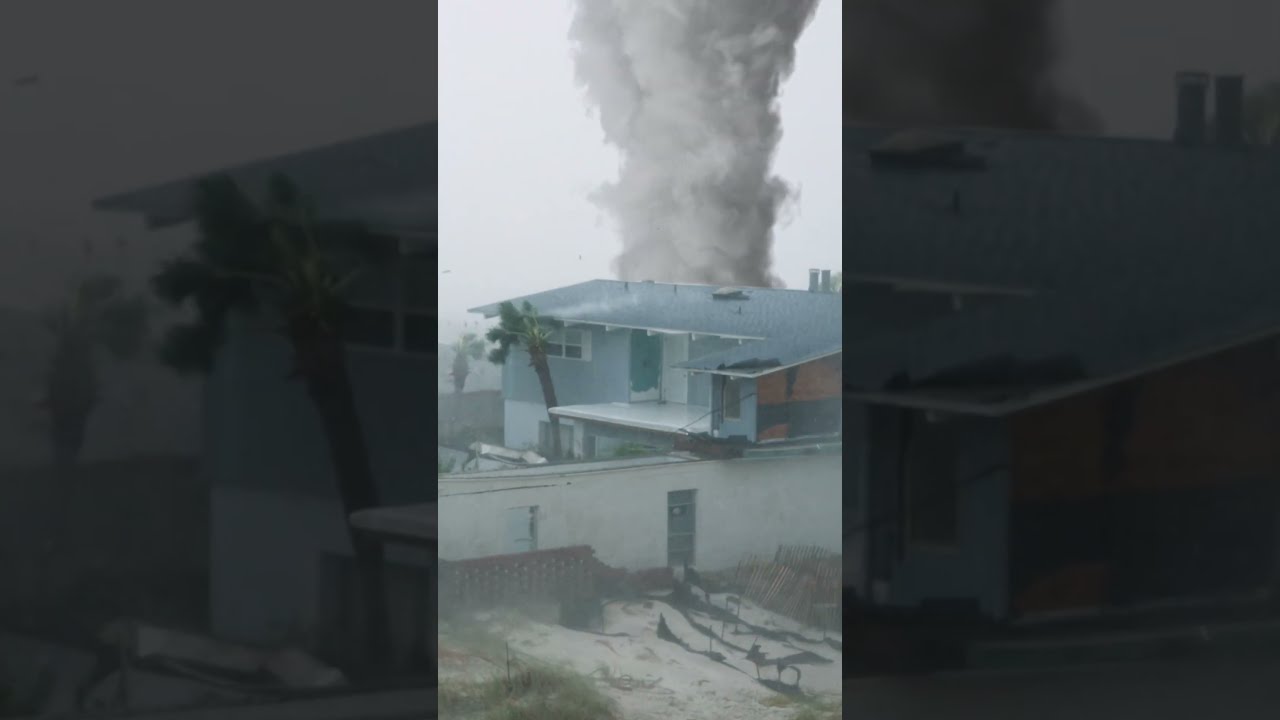 Hurricane Vs Tornado Rips Roof Off House