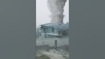 Hurricane vs Tornado Rips Roof off House