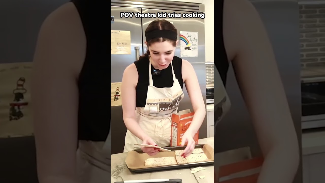 theatre kid tries cooking