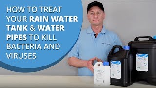 HydroSil ULTRA How to treat your rain water tank, bore water, water pipes to kill bacteria & viruses