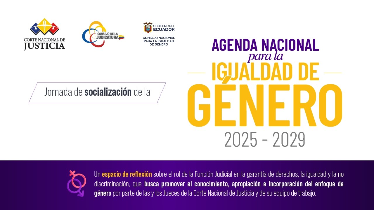 Jornada de Socialización -  Agenda Nacional para la Igualdad de Género