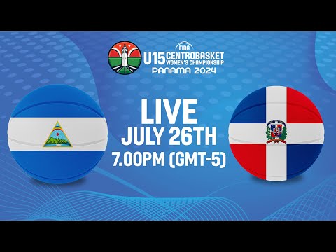 Group Phase | NCA v DOM | Full Basketball Game | FIBA Centrobasket U15 Women's Champ. 2024