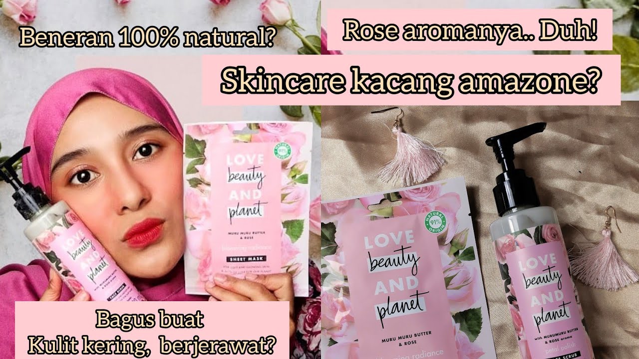 Skincare'an pake Love Beauty and Face Scrub & Sheetmask Murumuru