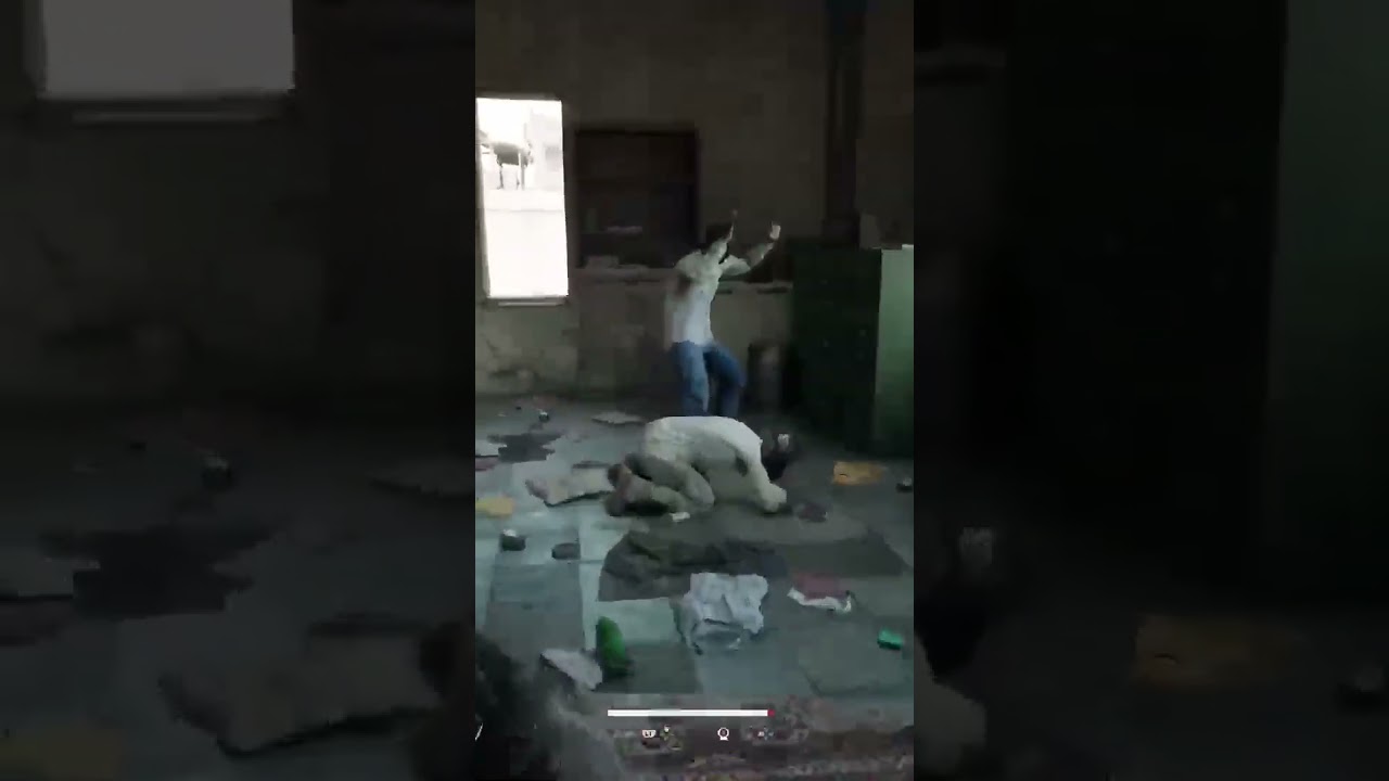 When you run out of rifle ammo and have to switch to your pistol to finish the mission| 