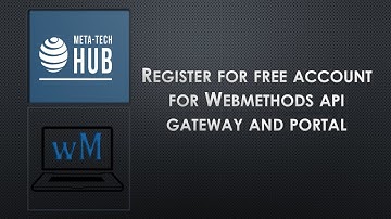 Register for Free Account | Webmethods API Gateway and API Portal
