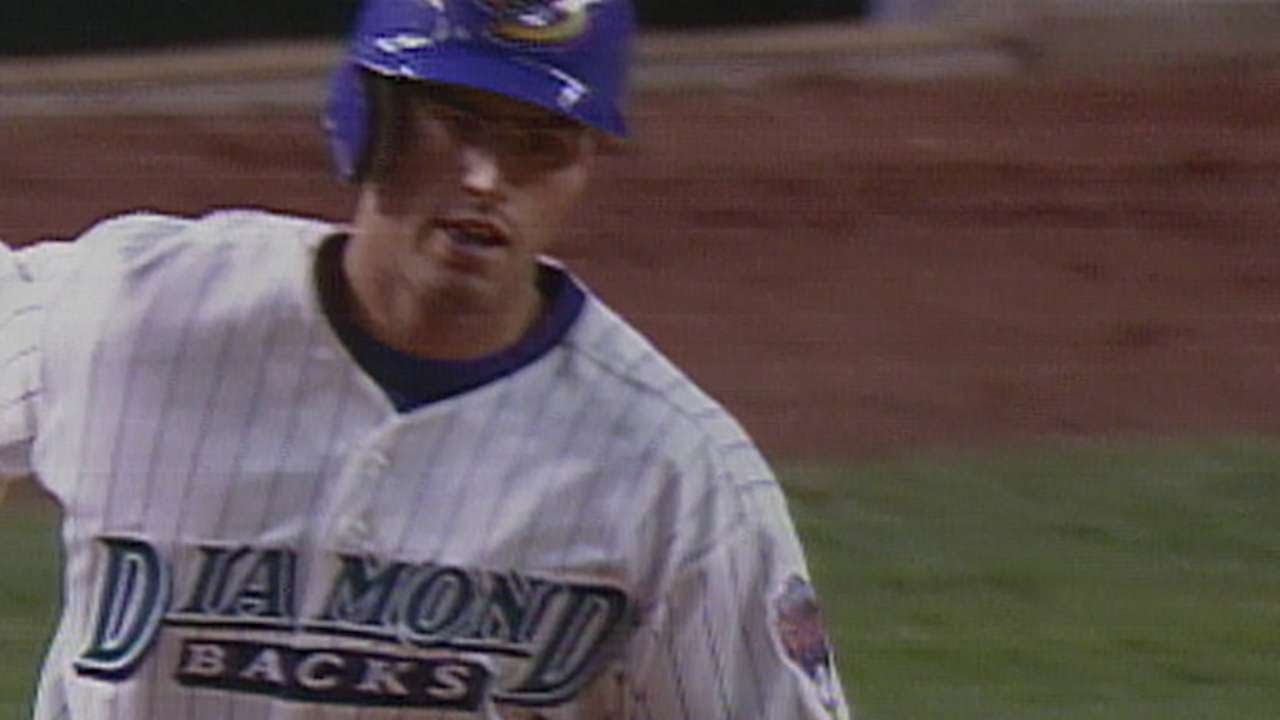 Travis Lee hits D-backs' first franchise homer - YouTube