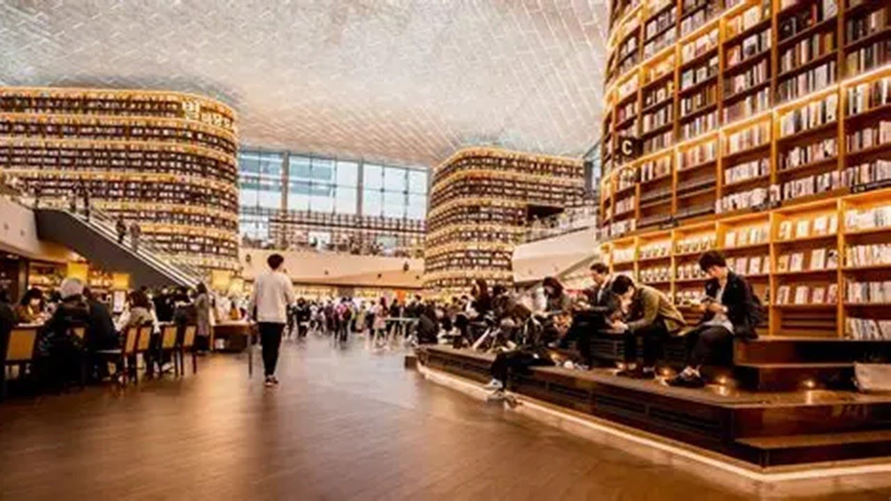 Koea, Seoul Starfield Library (Byeolmadang Doseogwan) located in ...
