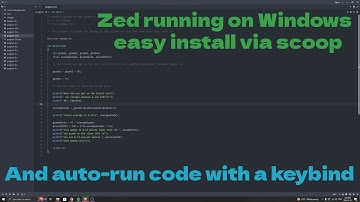 How to install Zed text editor on Windows AND auto-run your code (easy)