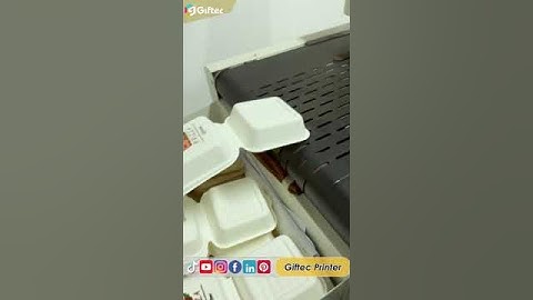 Print direct on the lunch box!CMYK direct to paper bag printing machine - Giftec single pass printer