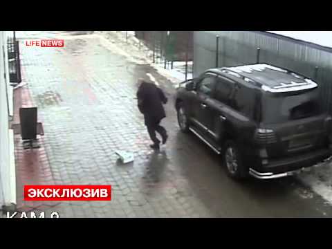 Failed Murder! Real CCTV video how killer try to kill a businessman in Russia!