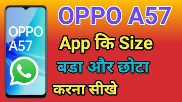 OPPO A57 App ka size Chota Kaise Kare | Change Android App Icon Size OPPO A57