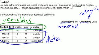 Describing data: Quantitative and Qualitative