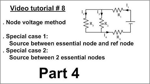 Electric Circuit 1, Video #8, Node Voltage Method, in Arabic