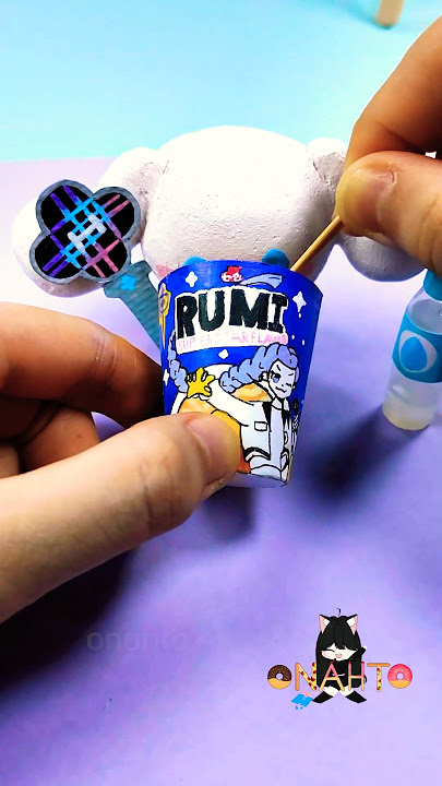 🍜 KPOP Demon Hunters Rumi Cup Noodle 🇰🇷🎤 #kdh #kpopdemonhunters #onahto #paperdiy #papercraft