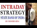 INTRADAY TRADING STRATEGY STATE BANK OF INDIA BY MANISH ARYA (HINDI)