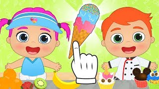 BEBES ALEX Y LILY  Aprende a hacer gofres, helados, cupcakes y más | Dibujos animados educativos