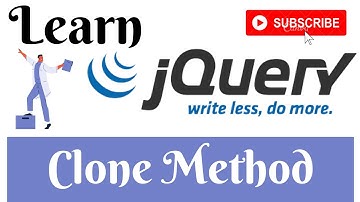 jQuery Lecture - 22 Clone Method Tutorial in Hindi / Urdu