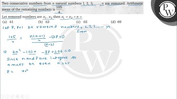 Two consecutive numbers from \( n \) natural numbers \( 1,2,3, \ldo...