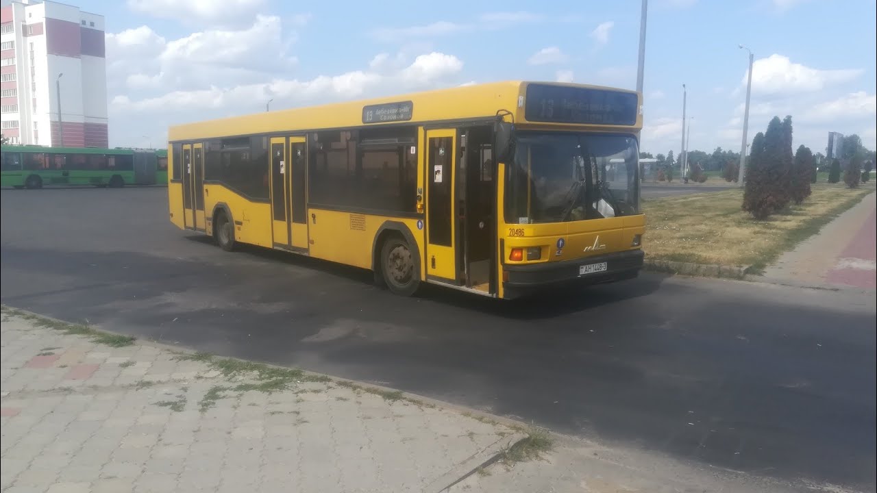 Автобус Жлобина. Поездка на автобусе МАЗ-103.065 №20486 (АН 1448-3) по маршруту 13А