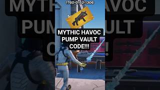 *NEW* VAULT CODE FOR MYTHIC HAVOC PUMP IN FORTNITE TILTED ZONE WARS!! #fortnite #shorts