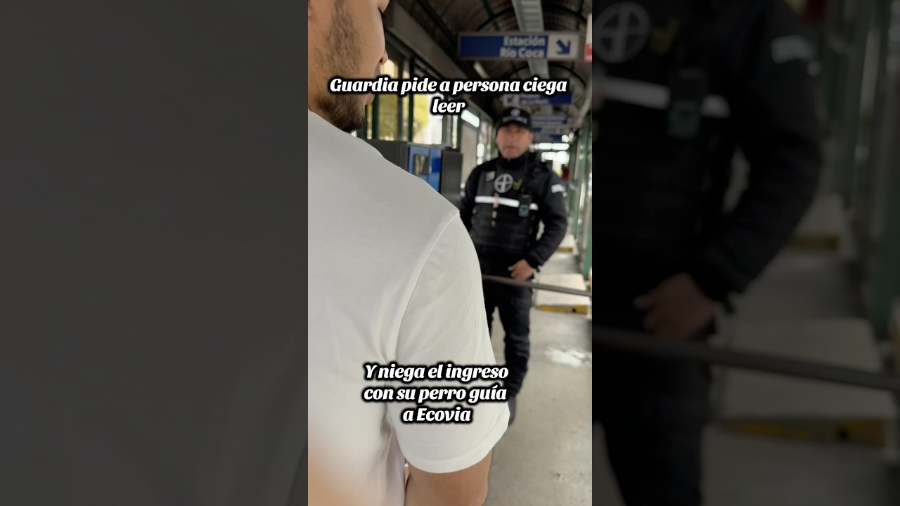 Me piden leer siendo ciego y me niegan la entrada con mi perro guía 